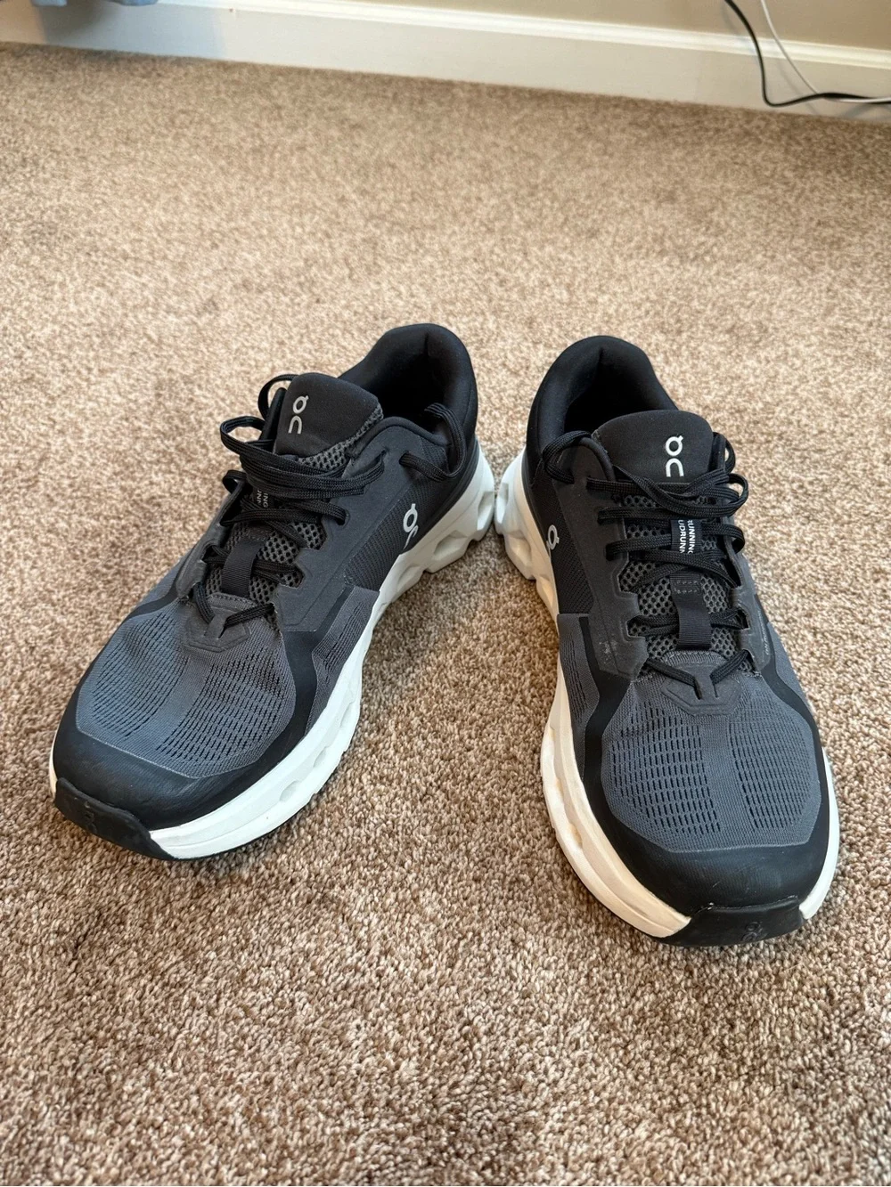 On Running Cloudrunner 2 Men's Black/White Athletic Sneakers